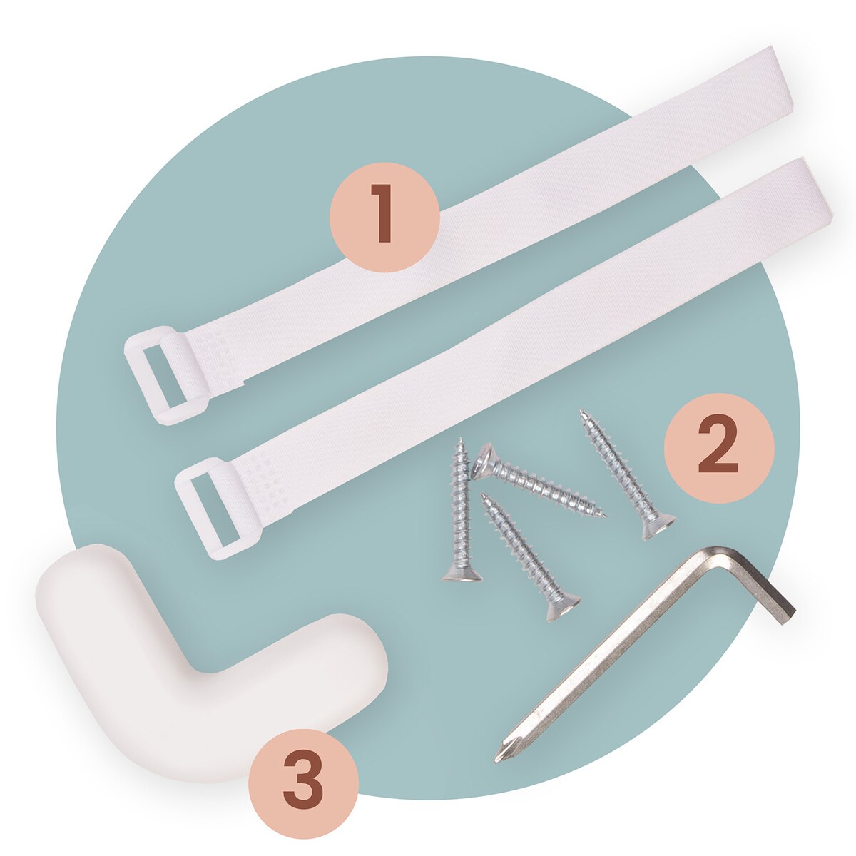 Barierka ochronna do łóżka bramka blokada Nukido 722720