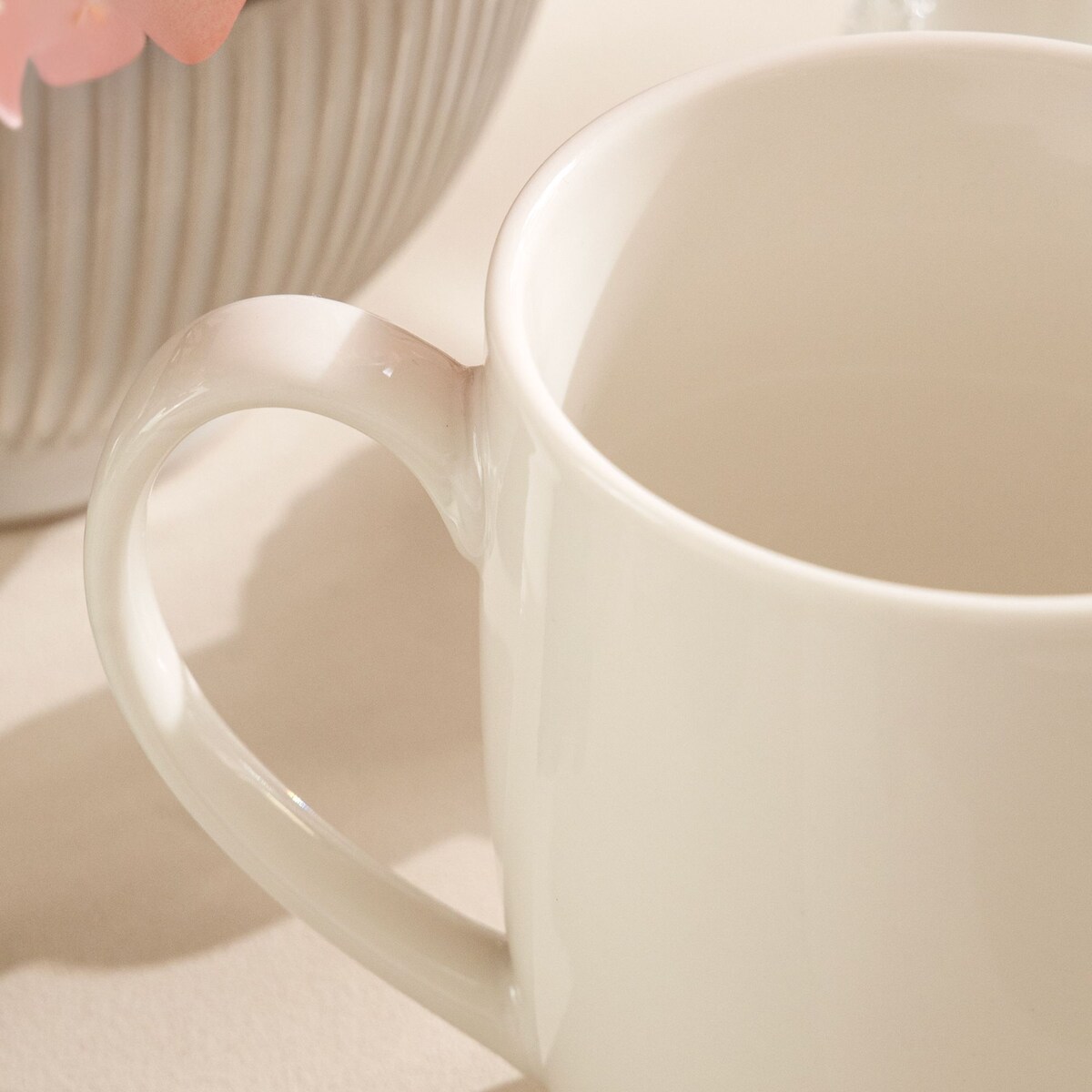 KONSIMO AD BELLA, Kubek 6 szt., kolor ecru