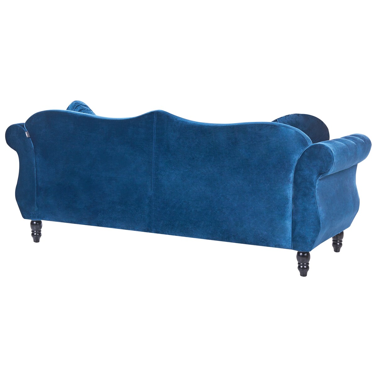 Sofa dla 3 osób SKIEN Welur Granatowy