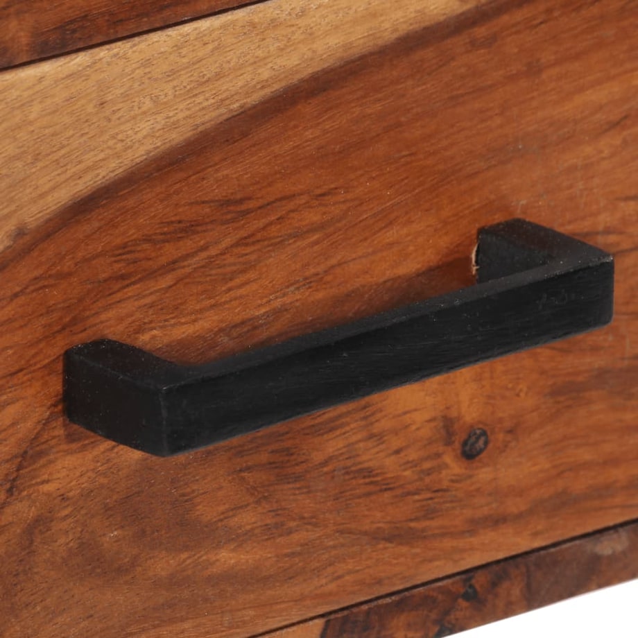 vidaXL Biurko z 2 szufladami, 110x50x77 cm, lite drewno akacjowe