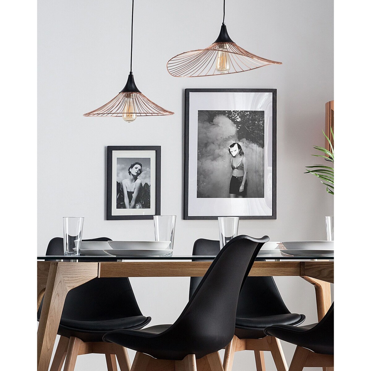 Lampa wisząca MAZARO Metal Miedziany