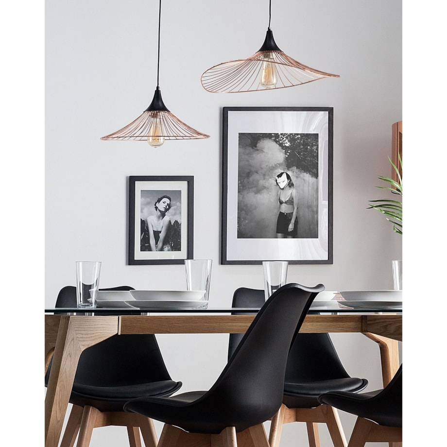Lampa wisząca MAZARO Metal Miedziany