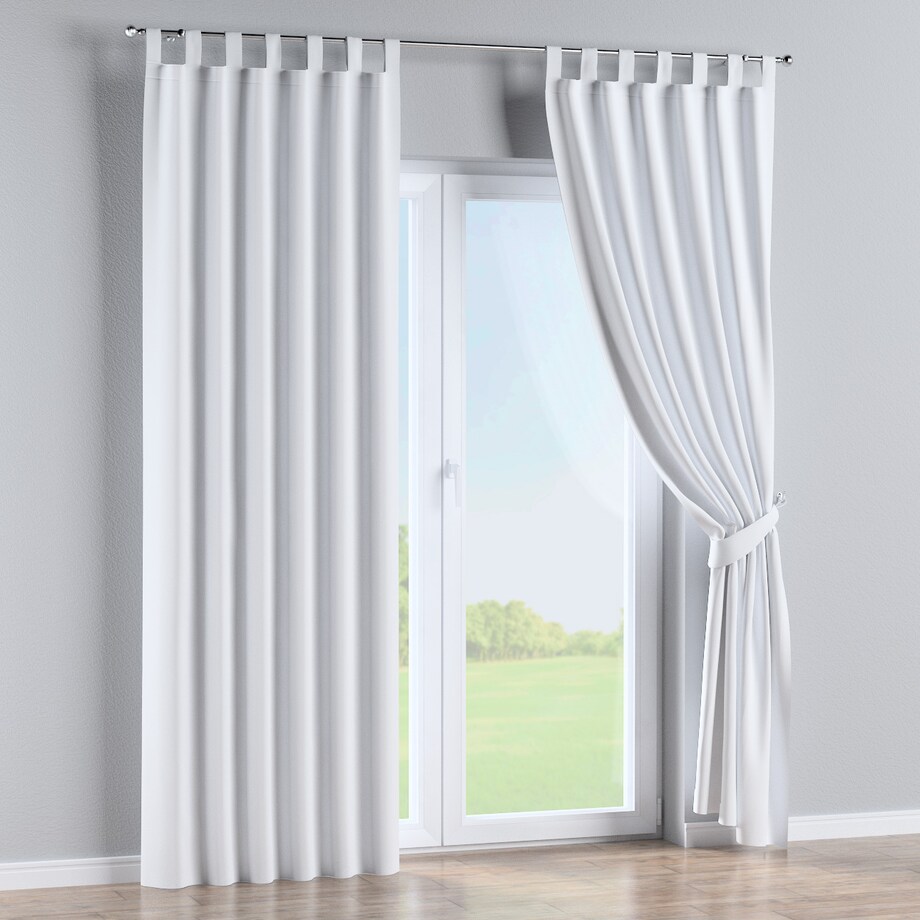 Zasłona na szelkach 1 szt. 130x260 biały