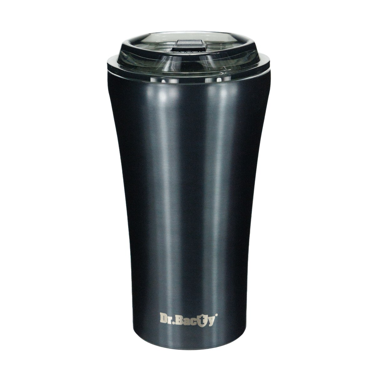 Kubek termiczny na kawę Dr.Bacty Apollo 2.0 - Smacznej kawusi - 360 ml - Gunmetal