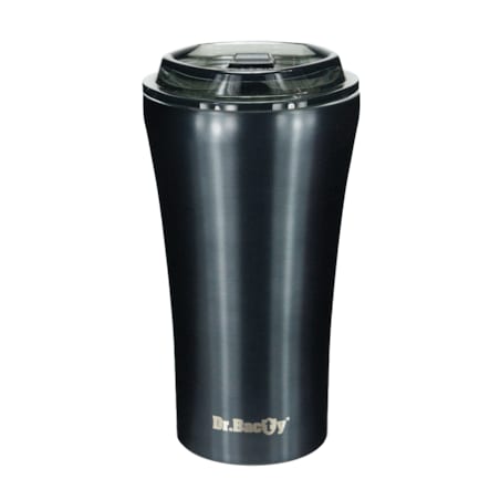 Kubek termiczny na kawę Dr.Bacty Apollo 2.0 - Smacznej kawusi - 360 ml - Gunmetal