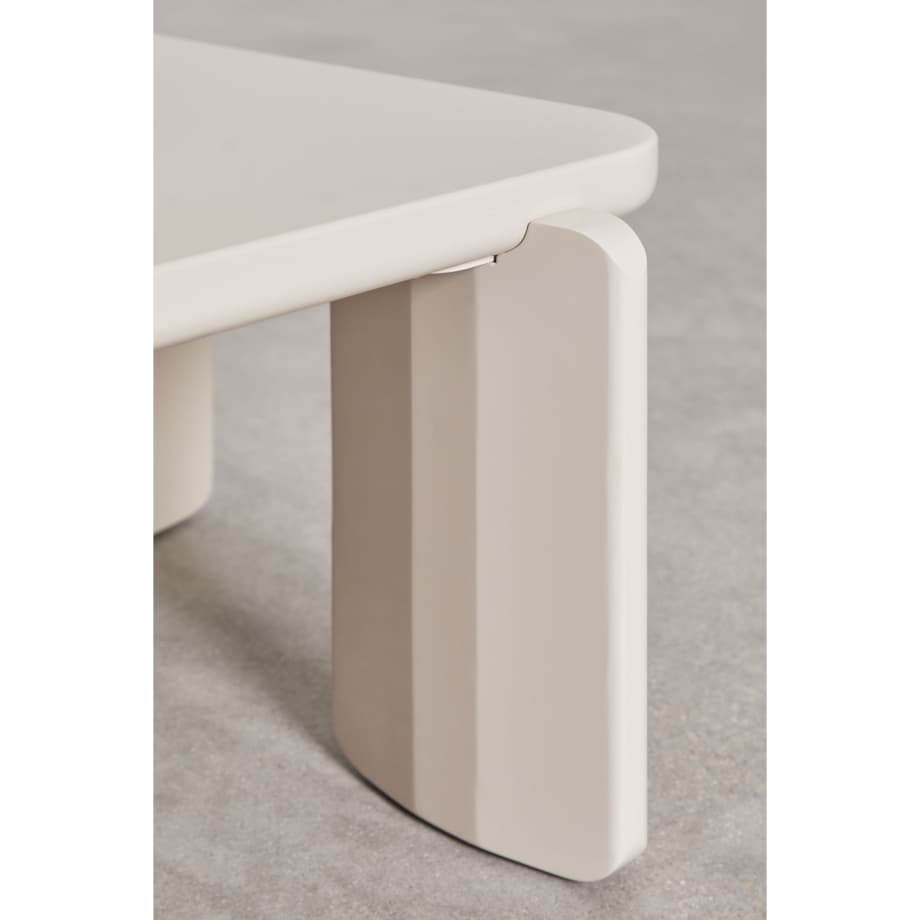 Stolik kawowy z MDF 120x60 cm Genewa kremowy