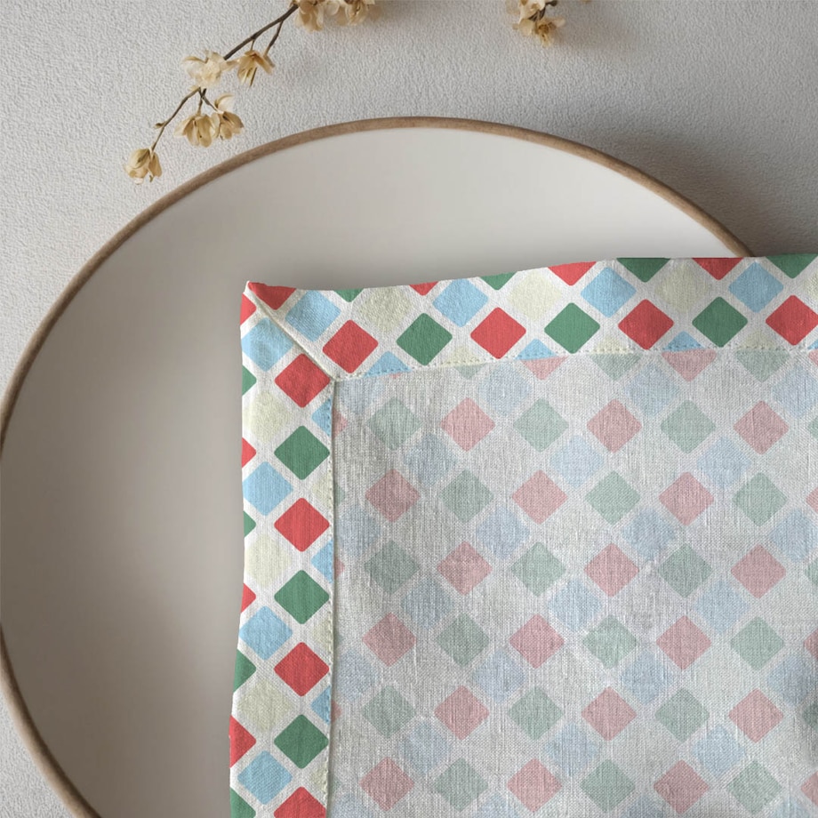 Serwetki świąteczne - Świąteczna kratka (2 szt.)