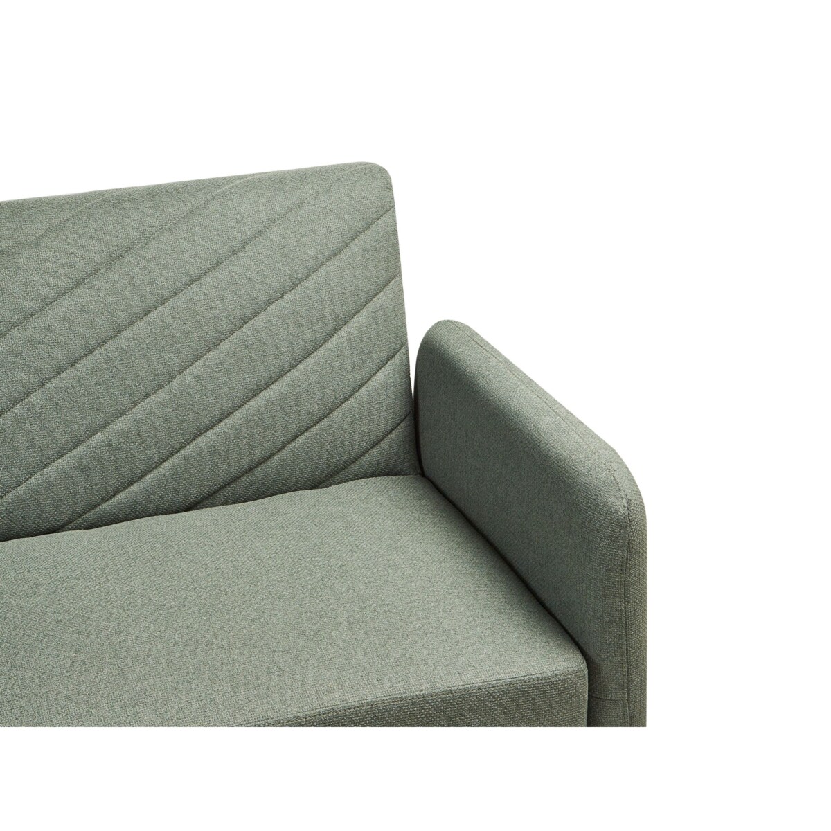 Sofa rozkładana SENJA Jasnozielony Len syntetyczny