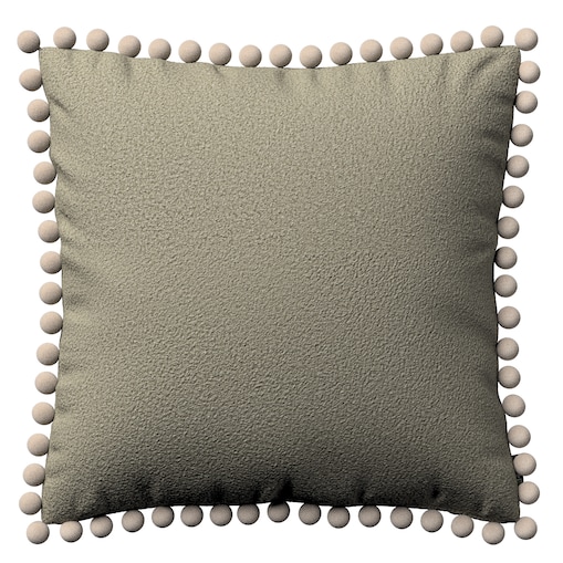 Poszewka Wera na poduszkę 45x45 ciemno beżowa bukla