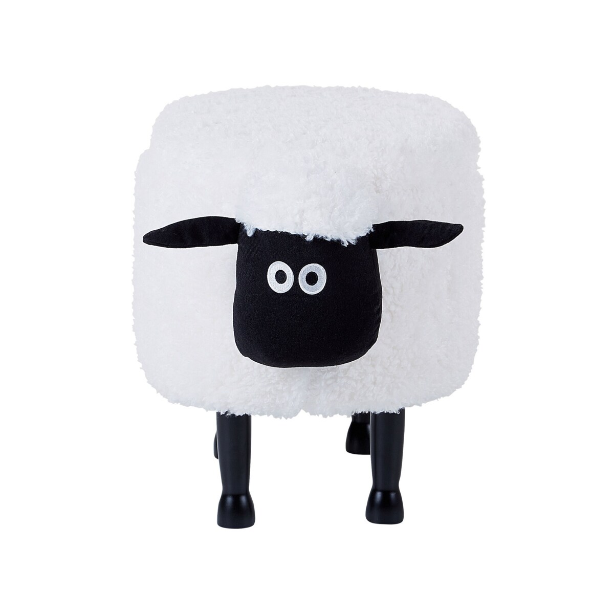Pufa zwierzak ze schowkiem SHEEP Biały Baranek