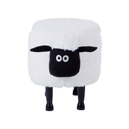 Pufa zwierzak ze schowkiem SHEEP Biały Baranek
