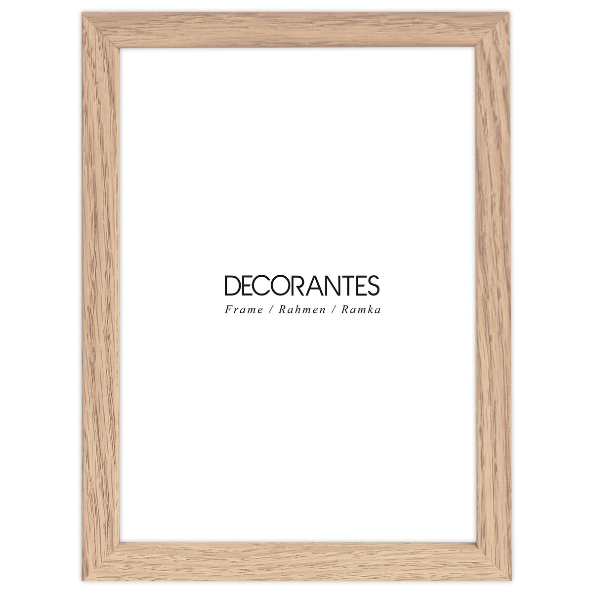 Ramka na zdjęcia 13x18 cm ramka drewniana dębowa naturalna foto ramka z litego drewna dębowego prostokątna OAK FRAMAI