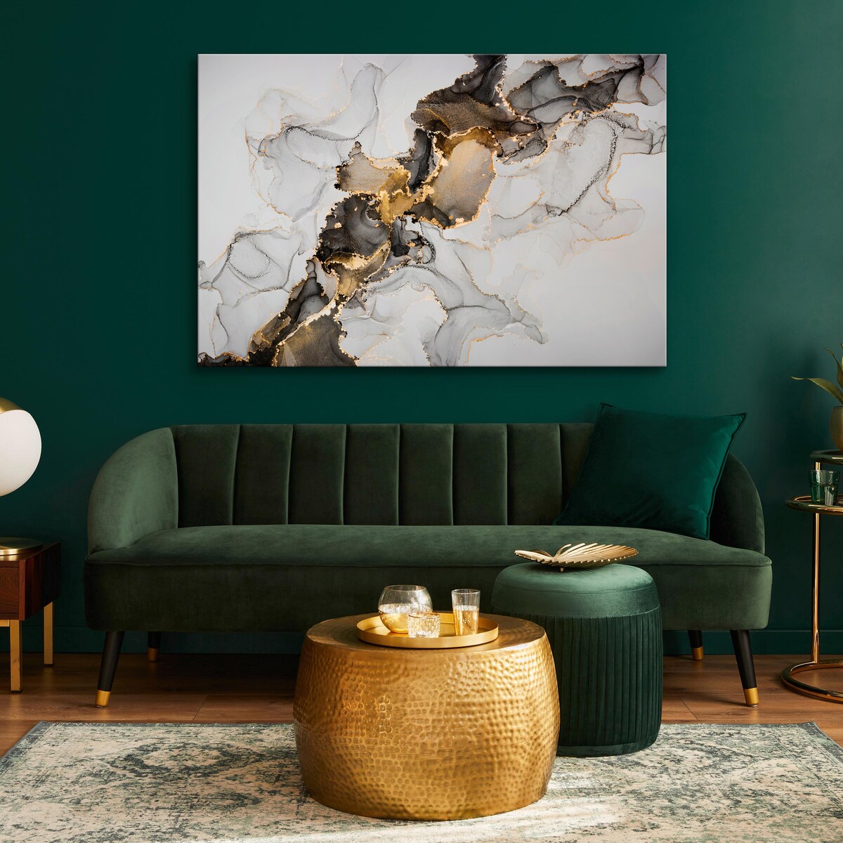 Obraz Na Płótnie Marmur W Stylu Glamour 120x80cm