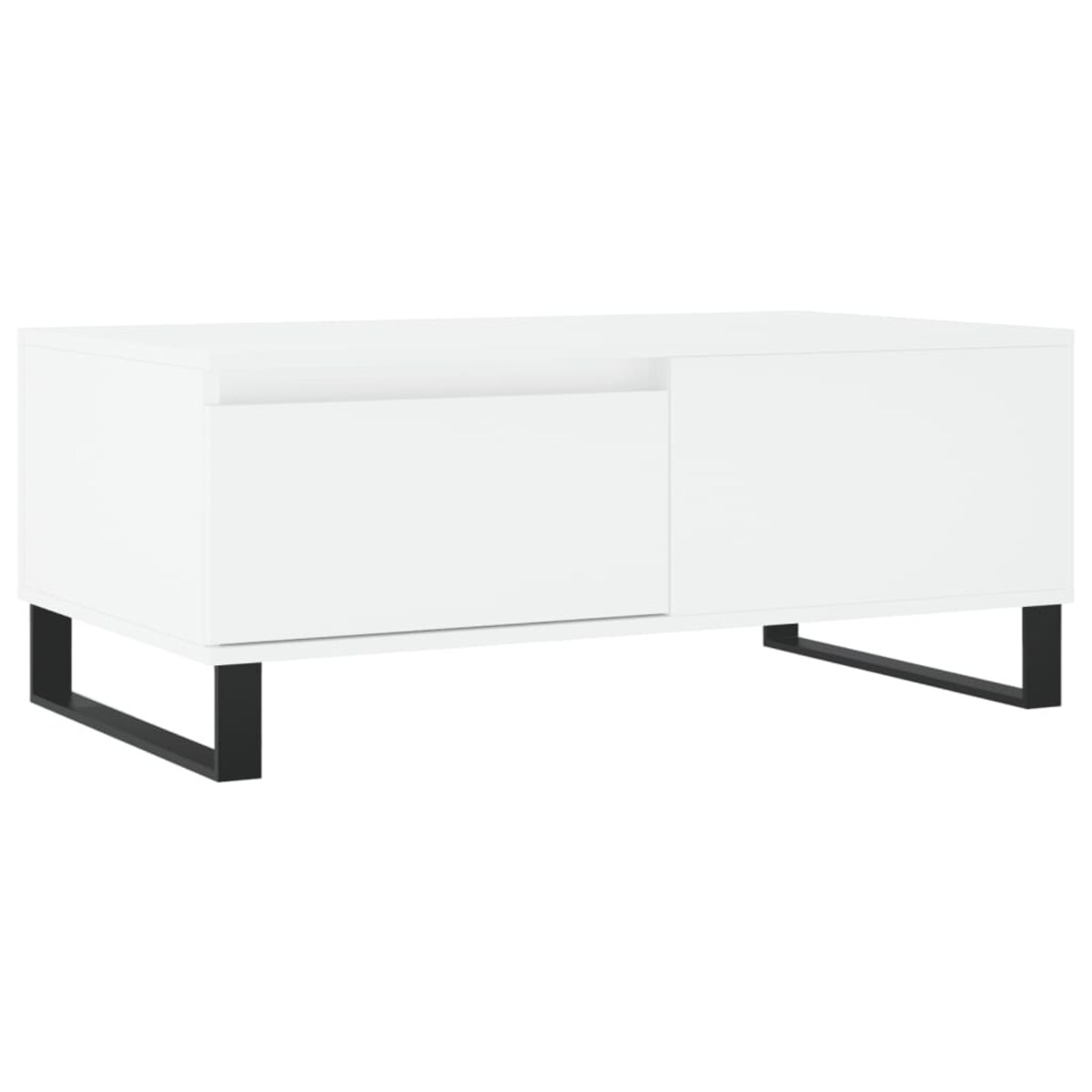 vidaXL Stolik kawowy, biały 90x50x36,5 cm, materiał drewnopochodny