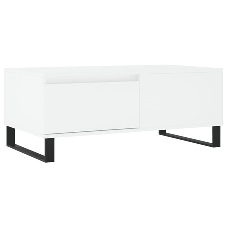 vidaXL Stolik kawowy, biały 90x50x36,5 cm, materiał drewnopochodny