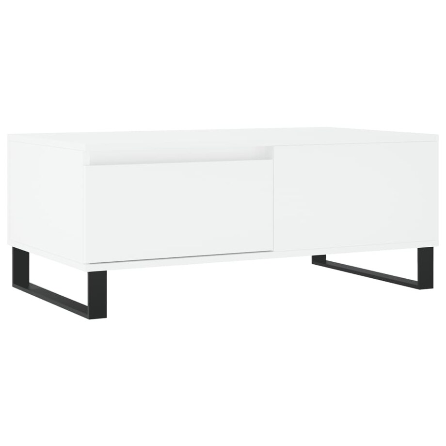 vidaXL Stolik kawowy, biały 90x50x36,5 cm, materiał drewnopochodny