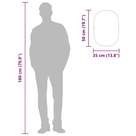 vidaXL Lustro ścienne, złote, 50x35 cm