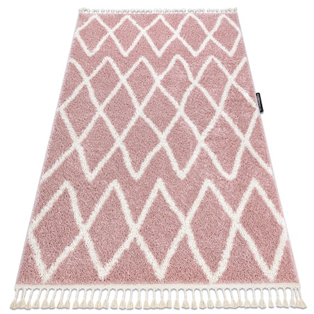 Dywan BERBER BENI różowy Frędzle 180x270 cm