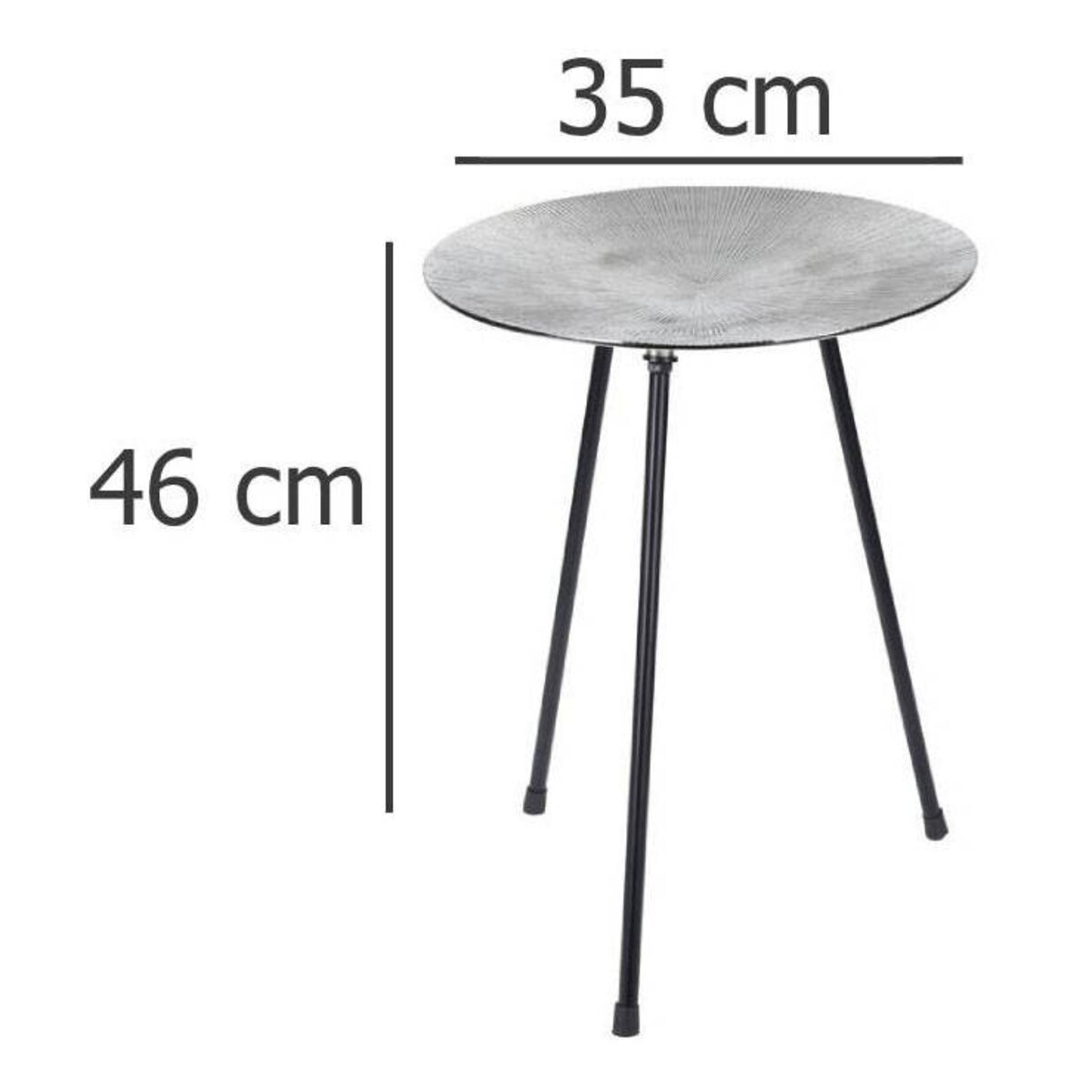 Stolik kawowy okrągły na trójnogu