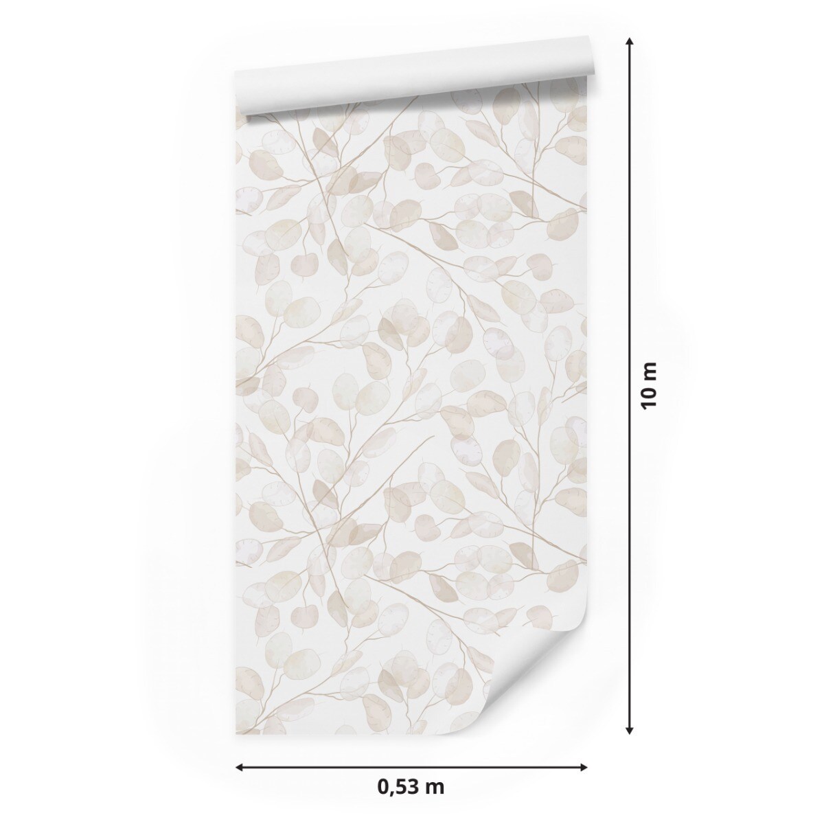 Tapeta Beżowe LIŚCIE Roślina Natura