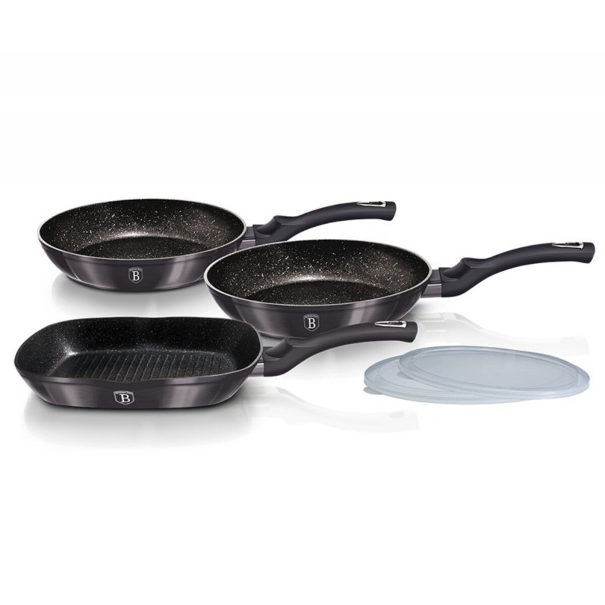 Zestaw 3 Patelni Granitowych Berlingerhaus
