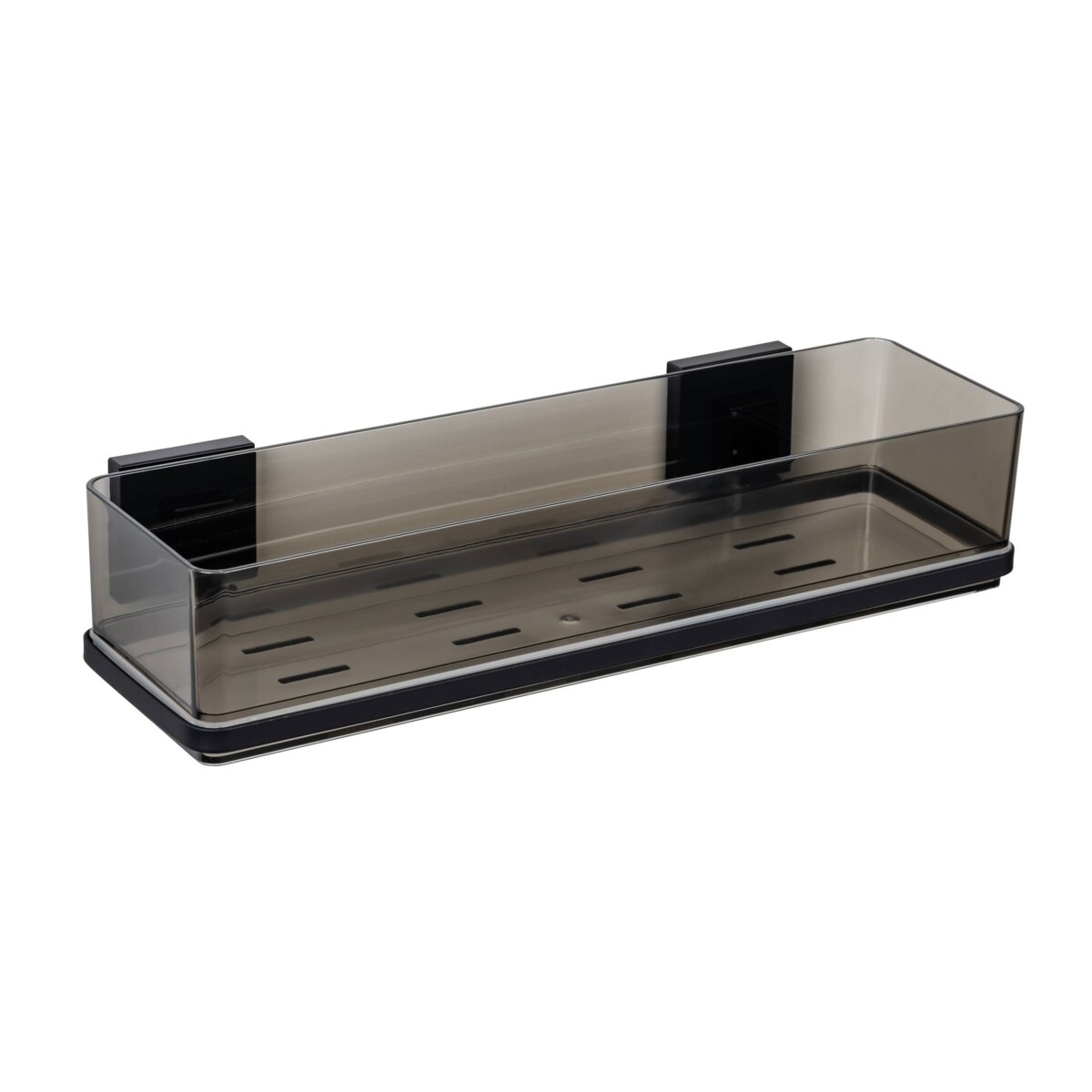 Transparentna półka łazienkowa QUADRO, montaż bez wiercenia