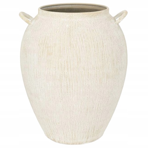 WAZON NA BUKIET KWIATY LOFT BIAŁY 30cm BOHO RETRO LOFT OZDOBA DEKORACJA