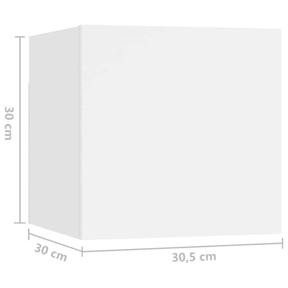vidaXL Szafka nocna, biała, 30,5x30x30 cm, materiał drewnopochodny