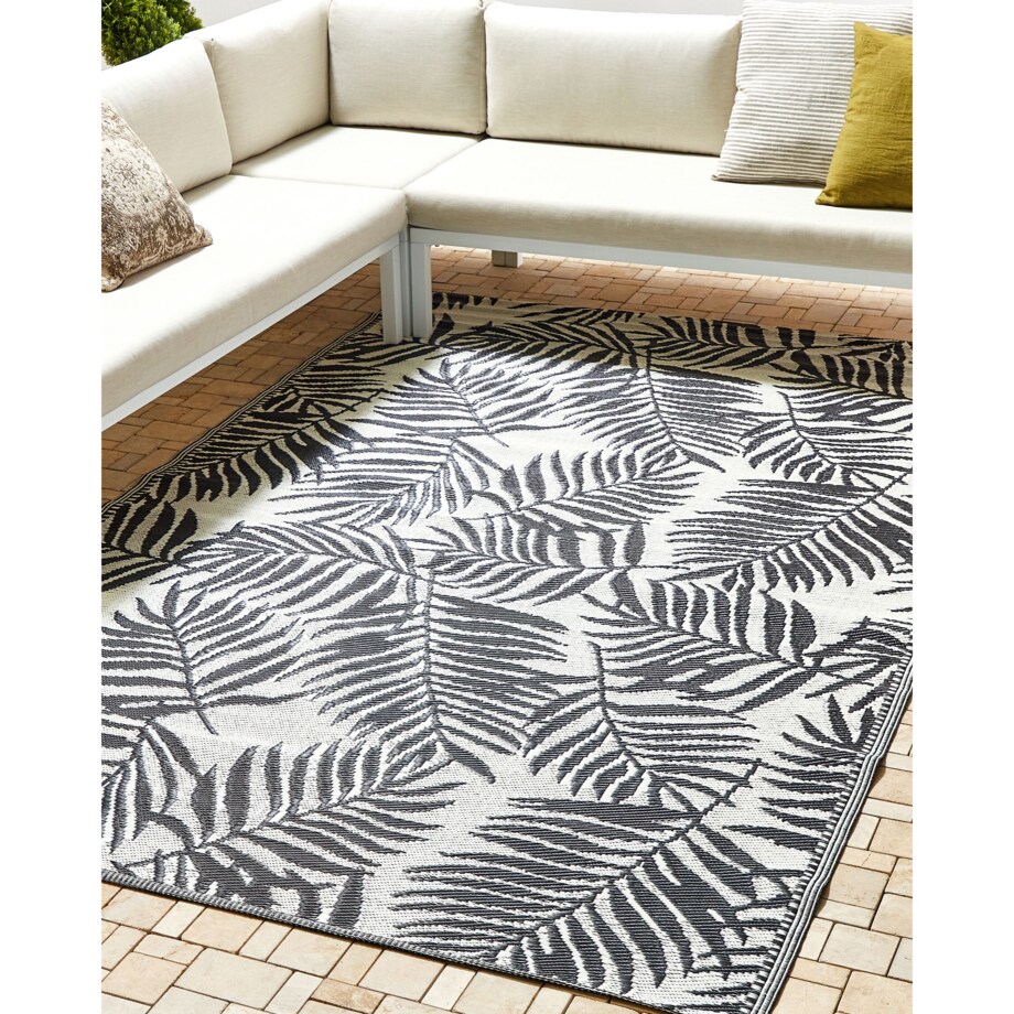 Dywan zewnętrzny 180 x 270 cm czarny KOTA