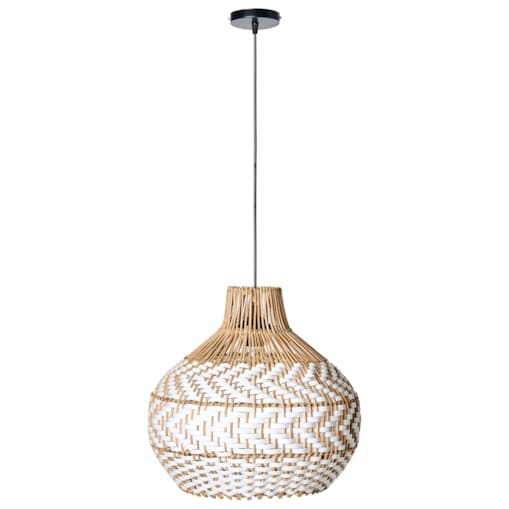 Lampa wisząca YAUCO Rattan Biały