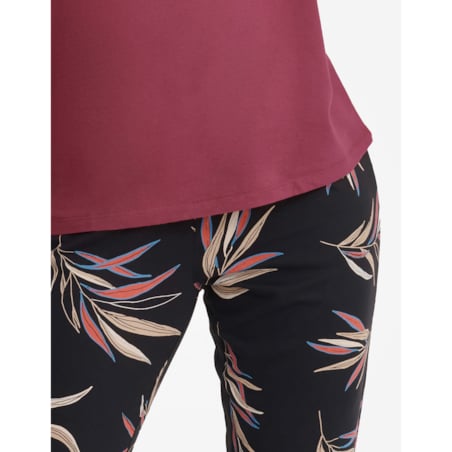 Piżama Garden 40929-83X Bordowo-Czarna Bordowo-Czarny, XL