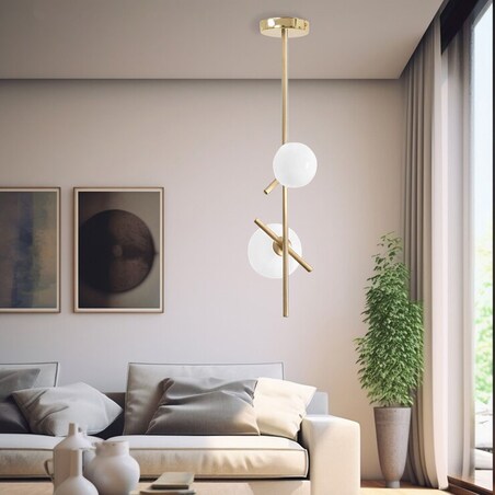 Lampa sufitowa wisząca złota 2xG9 APP1666-2CP Gold