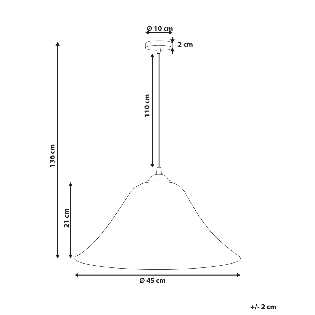 Lampa wisząca GUAMANI Drewno bambusowe Naturalny