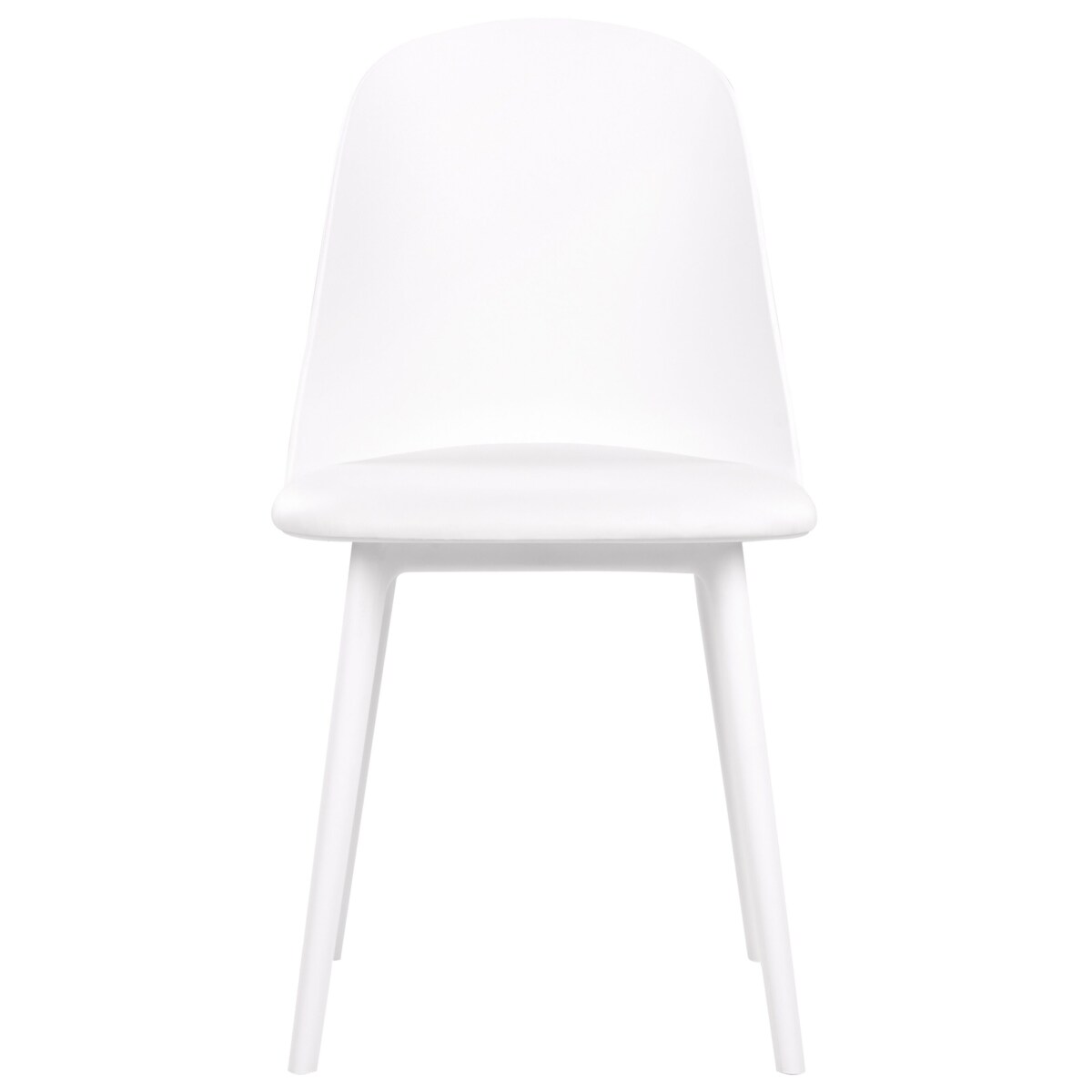 Zestaw 2 krzeseł do jadalni biały FOMBY