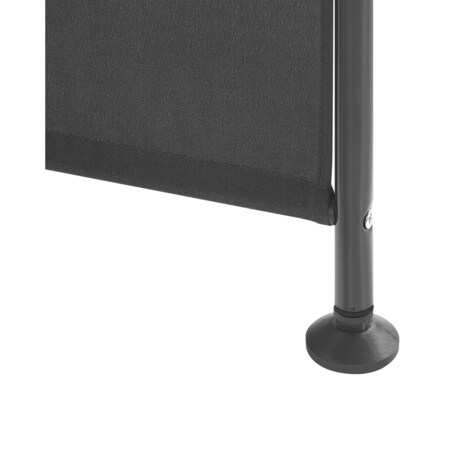 3-panelowy składany parawan pokojowy 160 x 170 cm czarny NARNI