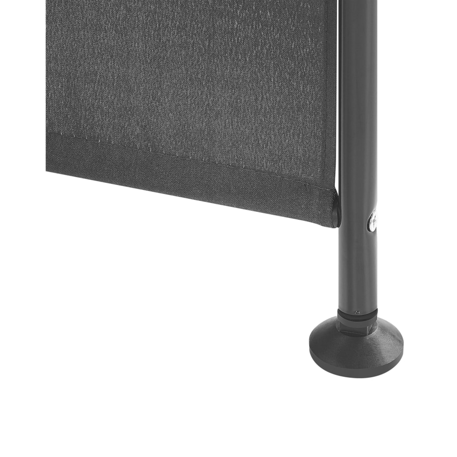 3-panelowy składany parawan pokojowy 160 x 170 cm czarny NARNI