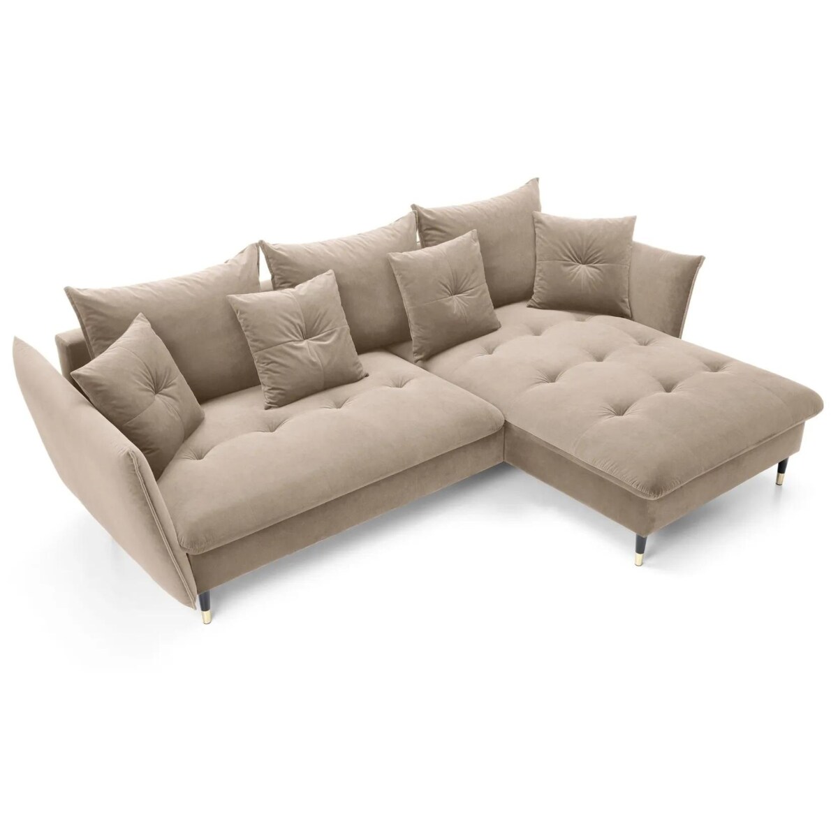 Narożnik z funkcją spania ATENA beżowy prawy/lewy