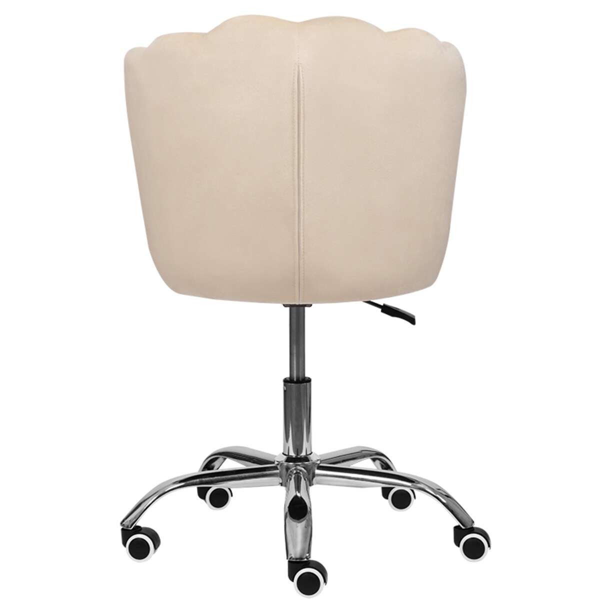 Fotel biurowy krzesło obrotowe muszelka regulowane welurowe