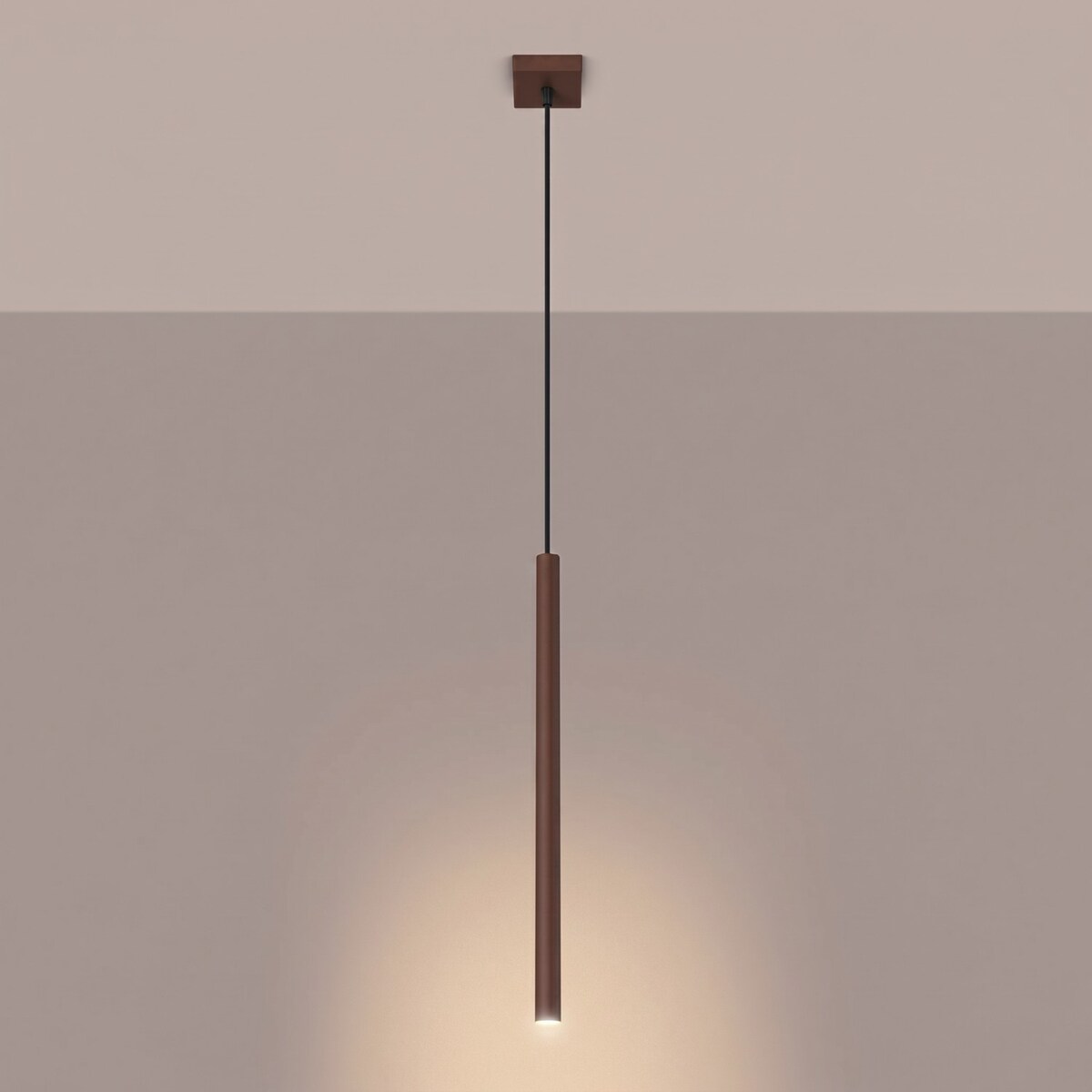 Lampa wisząca PASTELO 1 brązowa