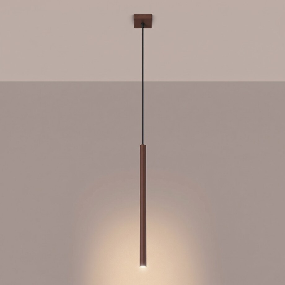 Lampa wisząca PASTELO 1 brązowa