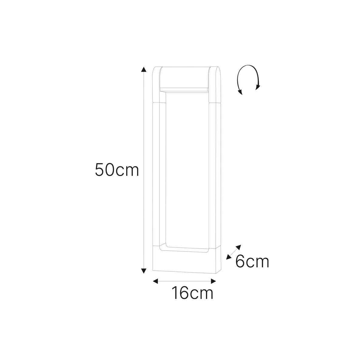 Lampa ogrodowa stojąca K-8257 z serii NOVARA GREY