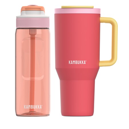 Kambukka butelka na wodę + kubek termiczny ze słomką Zestaw Sunkissed Sips