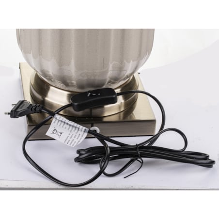 Lampa ceramiczna 91x45x45 cm beżowa DIGOMI