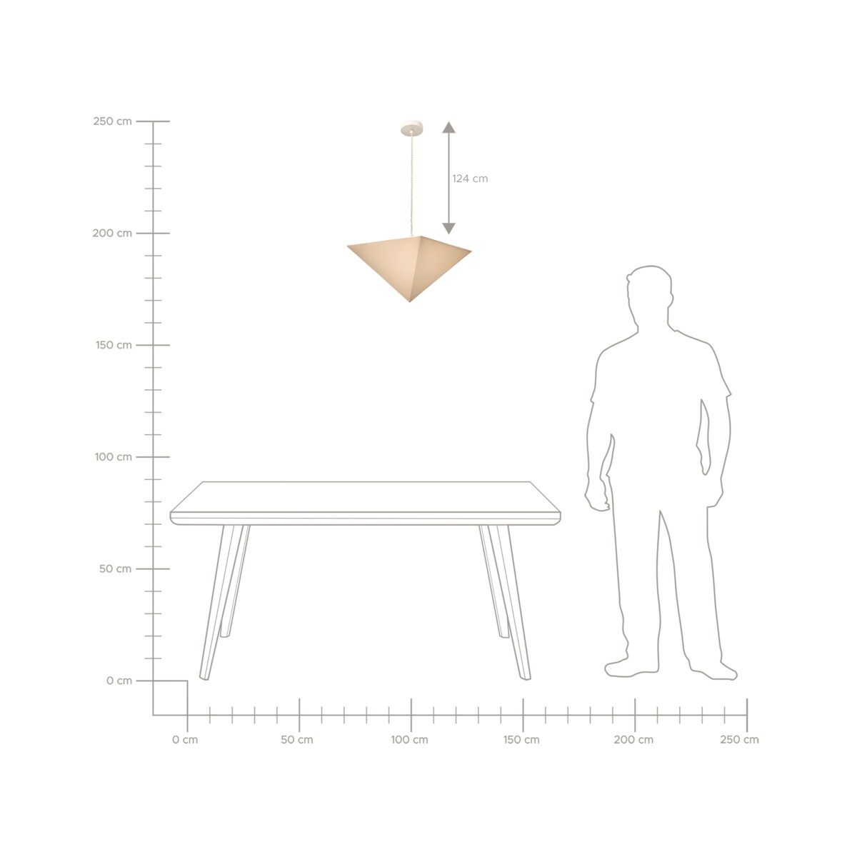 Lampa wisząca DUDO Beżowy