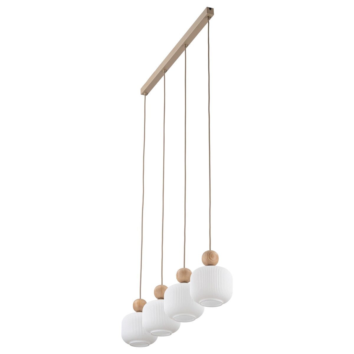 Lampa wisząca BALLO 11051 TK Lighting 4xE14 szklane klosze Sabia/biel 80 cm regulowana wysokość