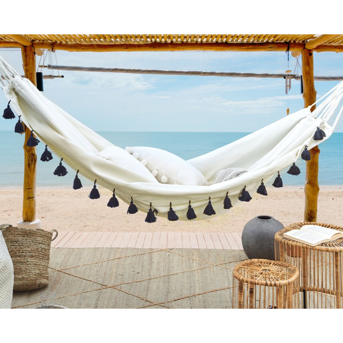 Hamak VERCELLI Bawełna Ciemnoniebieski