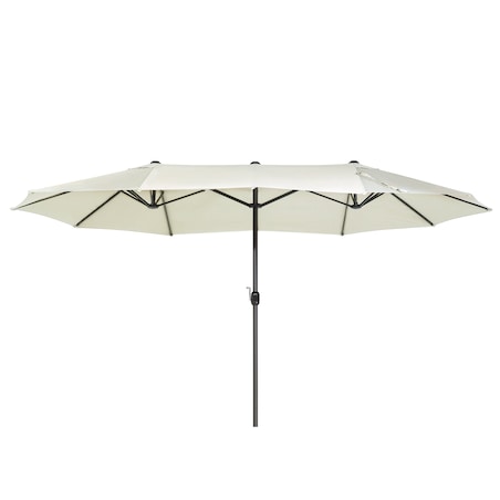 Parasol ogrodowy 460 cm SIBILLA Beżowy
