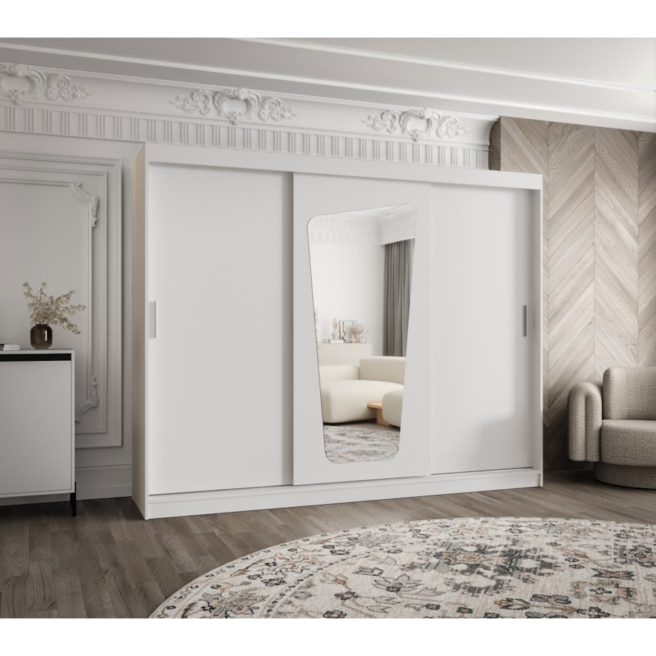 Szafa przesuwna MOKA 250 biały