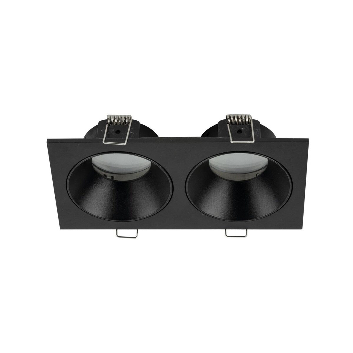 Oprawa wpuszczana podwójna TK Lighting PRISMA DUO BLACK 10579 GU10 IP65 czarna do sufitu