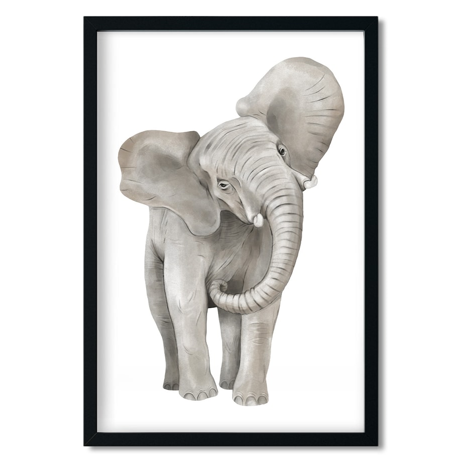 Plakat dla dzieci Słoń 30x40